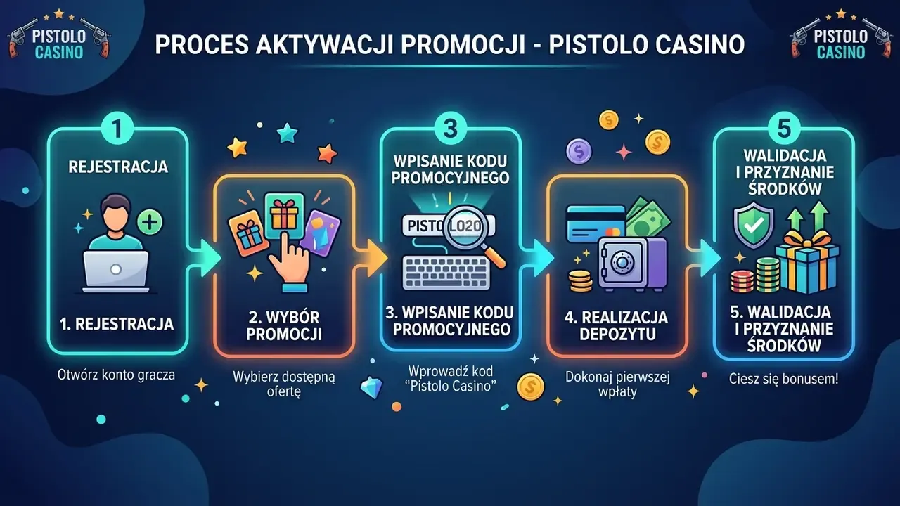 pistolo casino promo code aktywacja krok po kroku